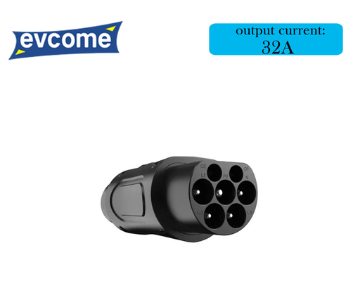 EVCOME Type 2  IEC 62196 To Type 1 SAE J1772 Adapter  (250V  32A) Ev Charger Connector  OEM ODM CE ROHS UKCA