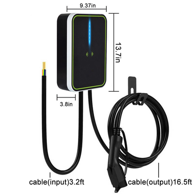 Electric Car Wall Box AC EV Charger 11kw 5m Wire 3phase 380v 16A With APP OEM ODM