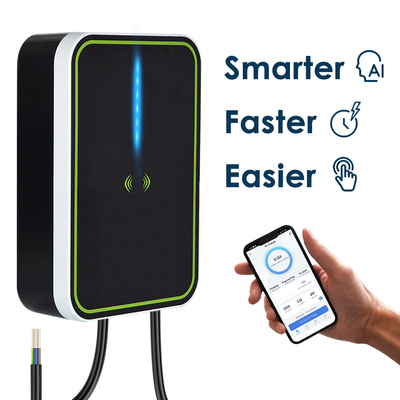 Electric Car Wall Box AC EV Charger 11kw 5m Wire 3phase 380v 16A With APP OEM ODM