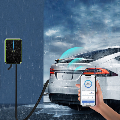 Electric Car Wall Box AC EV Charger 11kw 5m Wire 3phase 380v 16A With APP OEM ODM