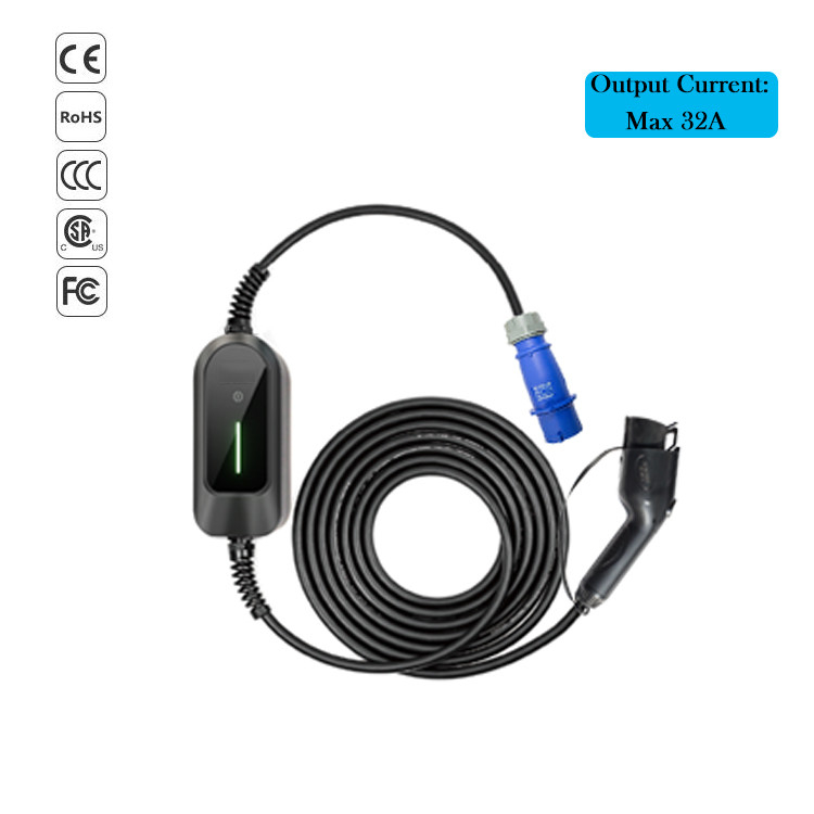 Заряжатель электрического автомобиля EVCOME портативный (220V 3.5KW МАКС 16A Ajutable) 5M или подгонянный кабель с ODM OEM