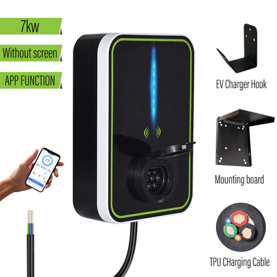 Заряжатель Ev Wallbox дома 3.6KW/7KW/11KW/22KW с ПРИЛОЖЕНИЕМ для электрического автомобиля